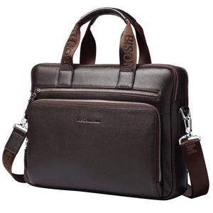 BISON Men's - Leather Briefcase