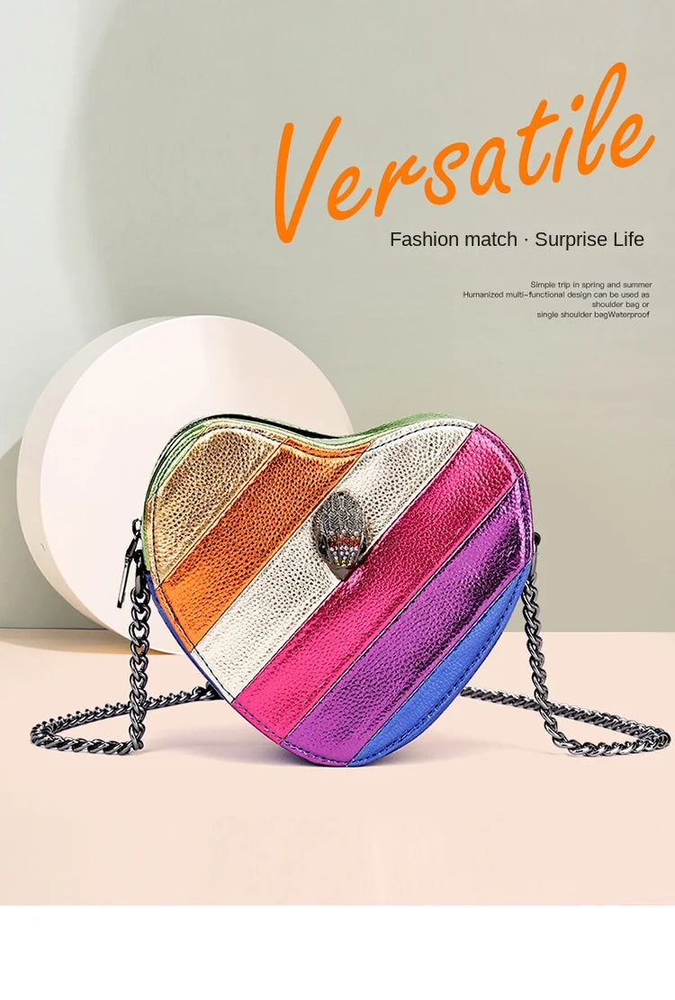 Rainbow Heart - Mini Handbag