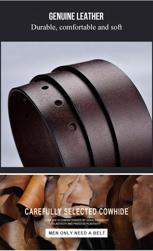 Designer Leather Men's Belt