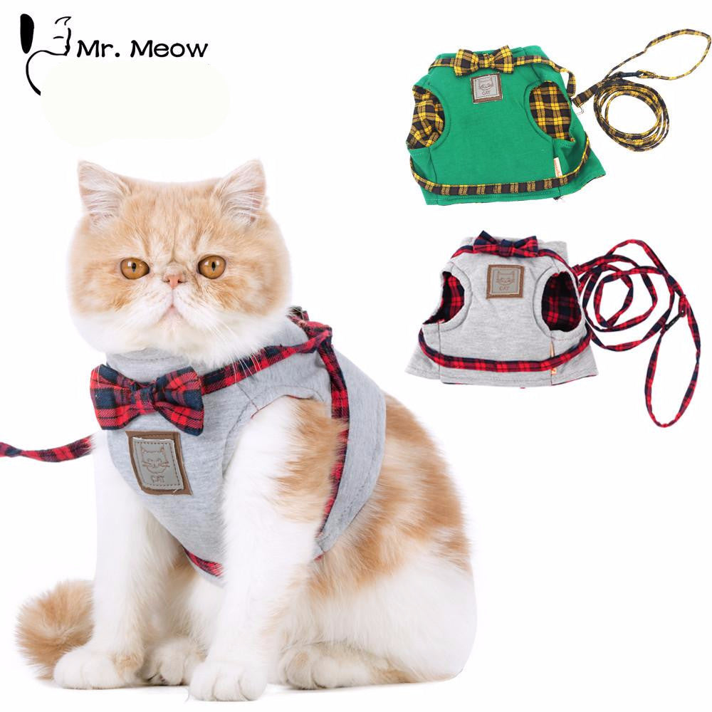Mr Meow - Pet Cat Vest/Harness (XS-M)