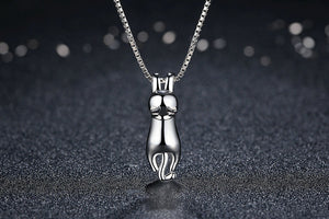 Cat Silver - Necklace (925 Sterling Silver)