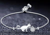 Cat & Ball - Silver Bracelet