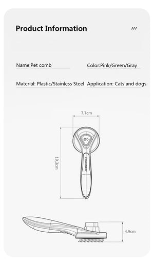 PET Cat - Grooming Comb