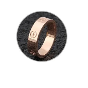 Style Screw Ring (Rose Gold Stainless Steel)