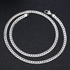 Retro Flat Chain Necklace for Men