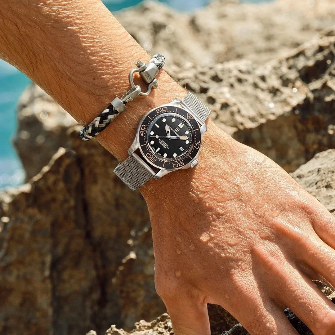 Pagani Auto Luminous Dive Watch White Seiko NH35A