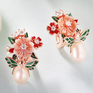 Pearl Flower - Sterling Set