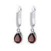 Sky Blue Topaz 925 Earrings (USA)