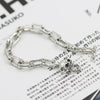 Sterling 925 Silver Men's Skull Bracelet