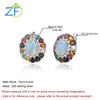 Opal Flower - Sterling Earrings