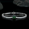 Sterling/Emerald (15-18cm) Bracelet