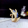 Brooch 925 Silver Swan Jewelry
