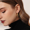 U-Shape Double Earrings