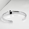 Gothic Silver 925 Skull Cuff Bangle
