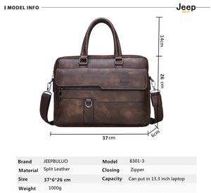 JEEP Leather - Men's Briefcases