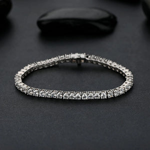 Sterling/Emerald (15-18cm) Bracelet