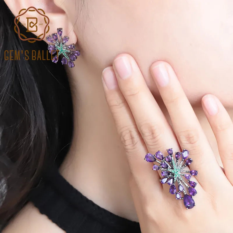 Purple Rain Sterling Jewelry Set