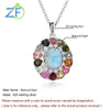 Opal Flower - Sterling Necklace