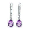 Sky Blue Topaz 925 Earrings (USA)