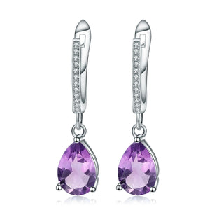 Sky Blue Topaz 925 Earrings (USA)