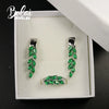 Emerald (925 sterling silver) Jewelry Set
