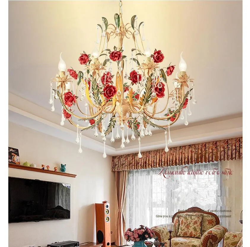 Floral Art Chandelier (3arms/6arms/8arms)