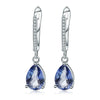 Sky Blue Topaz 925 Earrings (USA)
