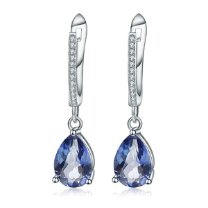 Sky Blue Topaz 925 Earrings (USA)