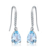 Sky Blue Topaz 925 Earrings (USA)