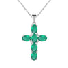 Multicolor Amethyst/Topaz (925 Sterling) Cross Necklace (USA)