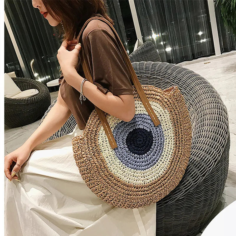 Summer Style - Straw Round Bag