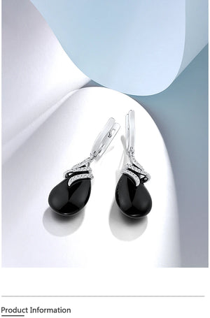 Black Sterling Earrings