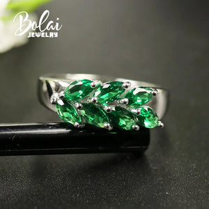 Emerald (925 sterling silver) Jewelry Set
