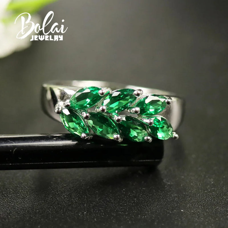 Emerald (925 sterling silver) Jewelry Set