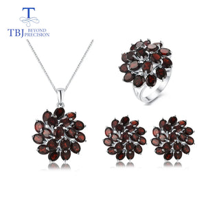 African Garnet - Sterling Set