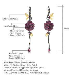 Elegant Garnet Gemstone Earrings USA