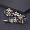 Multicolor Sterling Amethyst Earrings (USA)