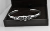 Gothic Silver 925 Skull Cuff Bangle