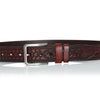 Carved Design Leather Men's Belt