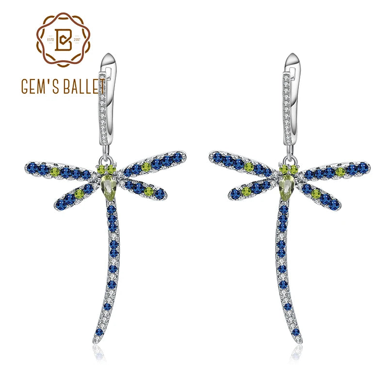 DRAGONFLY Sterling Drop Earrings (USA)