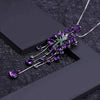 Purple Rain Amethyst Gem Necklace (Sterling)