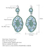 Sky Topaz Sterling Earrings USA