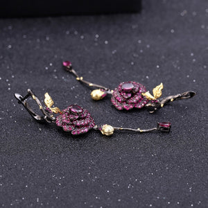 Elegant Garnet Gemstone Earrings USA