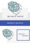 Sky Blue Topaz - Sterling Ring