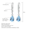 Sky Blue Topaz 925 Earrings (USA)