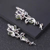 Multicolor Sterling Amethyst Earrings (USA)