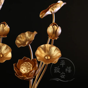 Lotus Temple Flowers (pair)