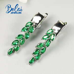 Emerald (925 sterling silver) Jewelry Set