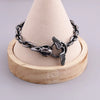Handmade 925 Silver Skull Mens Bracelet