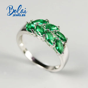 Emerald (925 sterling silver) Jewelry Set